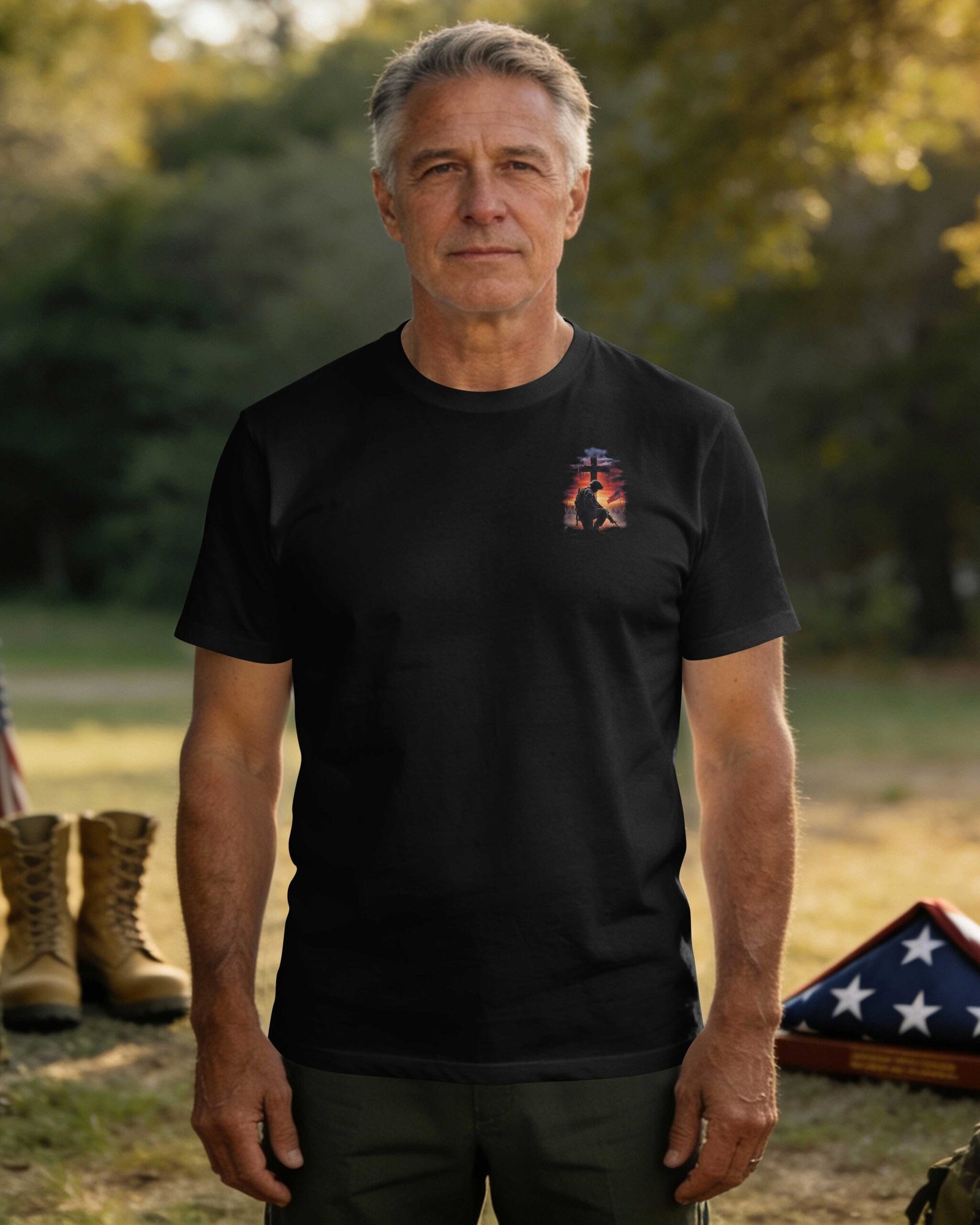 I Kneelt For This Nation I Stand Forever Under God T-Shirt