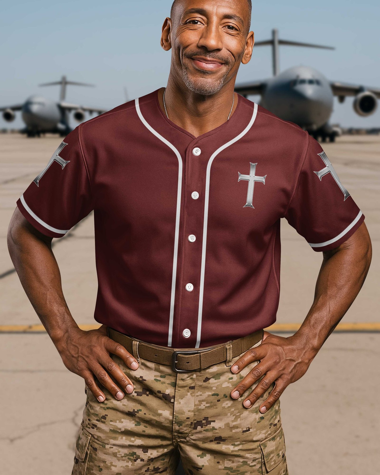 Trained By The Corps Redeemed By The Cross Jersey - Image 4